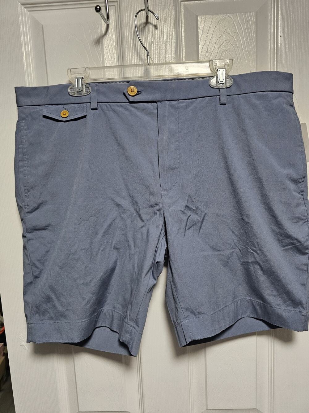 Brooks Brothers Bermuda Shorts Men’s W40 Inseam 9" Blue Cotton Stretch NWT